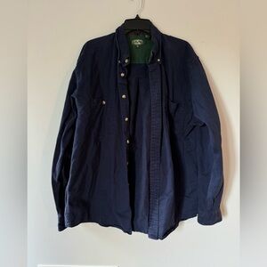 Susquehanna Trail Outfitters Heavy Flannel Shirt Blue Sz XL Cotton Button Front